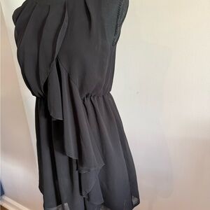 H&M Black Asymmetrical Dress
